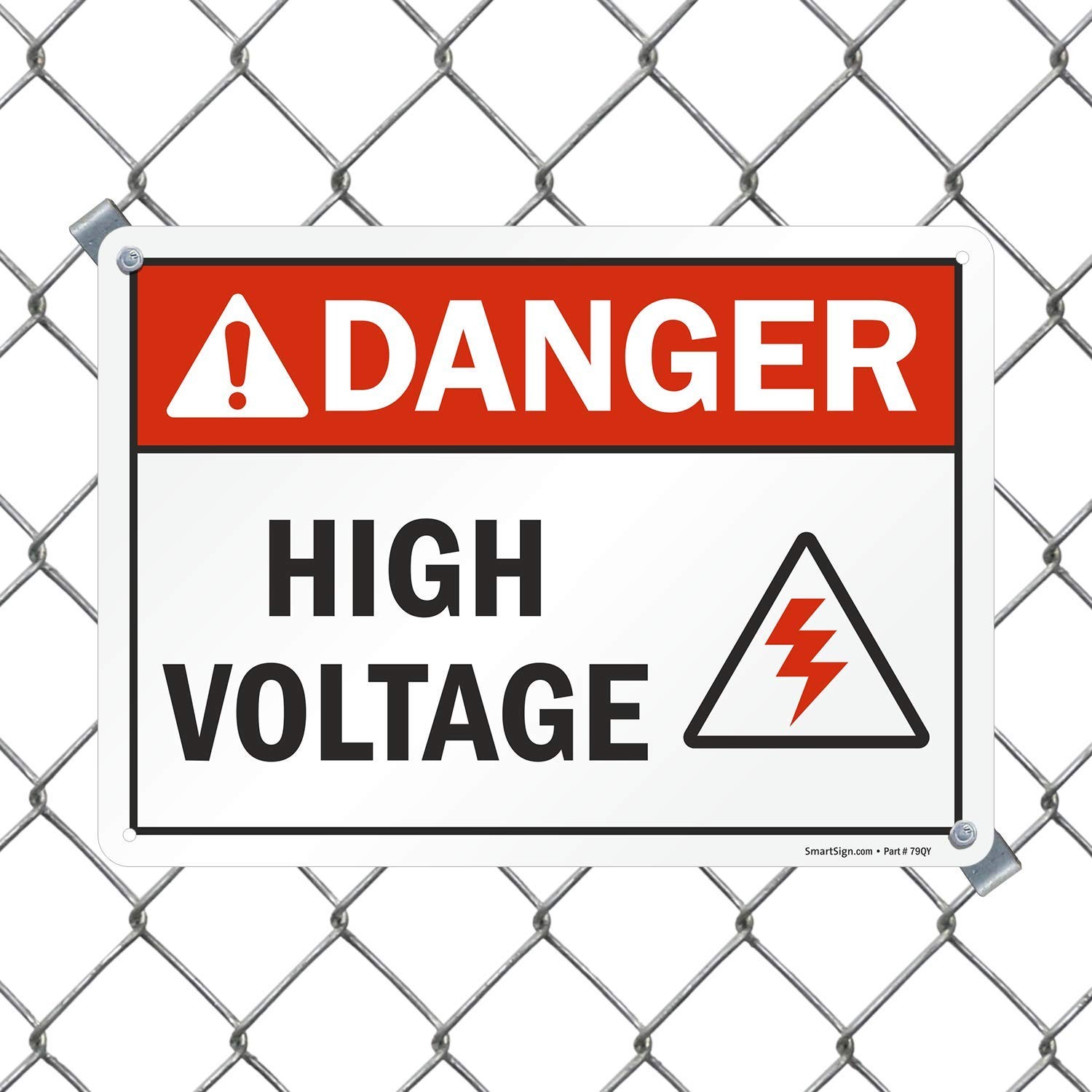 “Danger – High Voltage” Sign | 10″ x 14″ Plastic