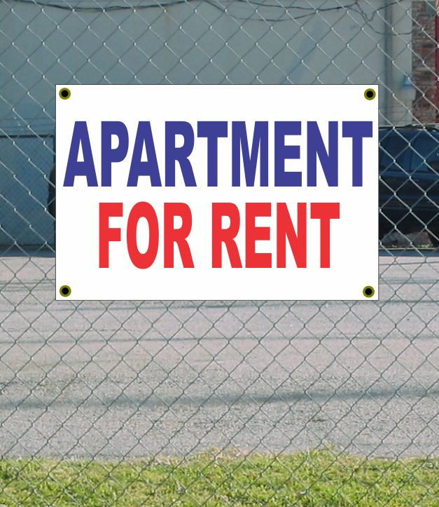 2×3 APARTMENT FOR RENT Red White & Blue Banner Sign NEW