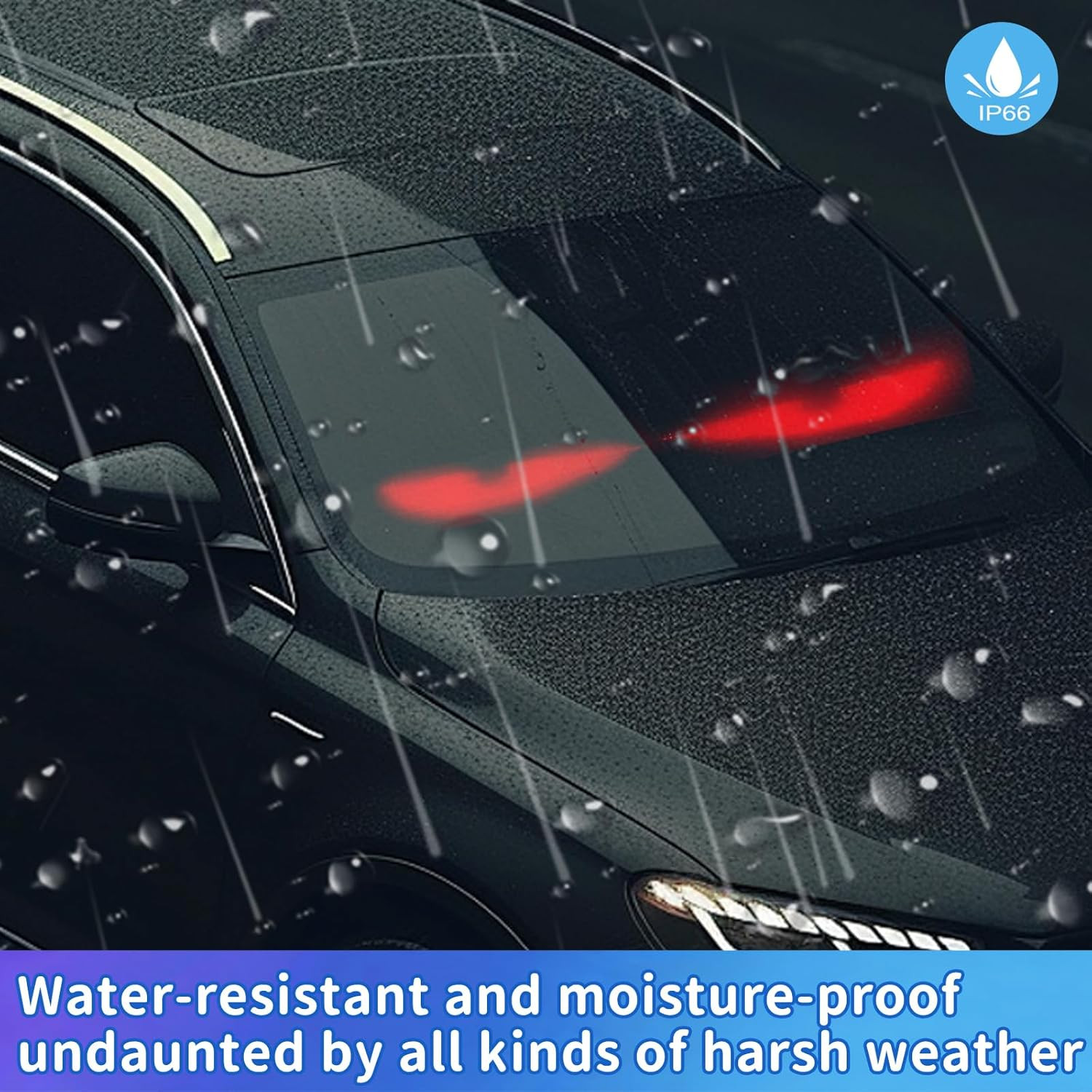 Bluetooth Programmable LED Car Sign – 2PCS Flexible DIY Display for Events