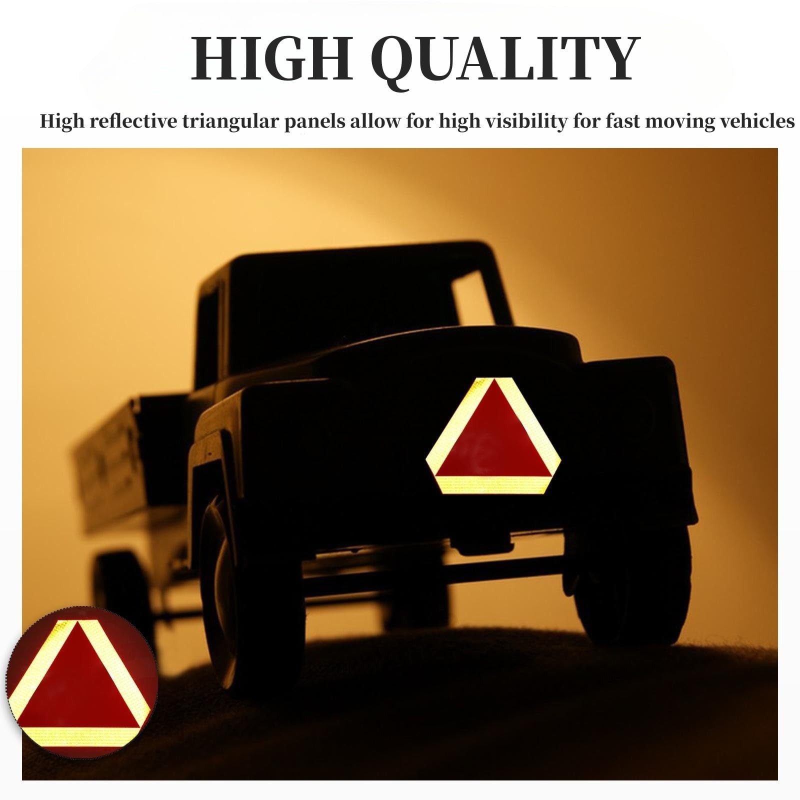 Slow Moving Vehicle Sign,Slow Moving Vehicle Triangle Golf Cart Accessories，1…