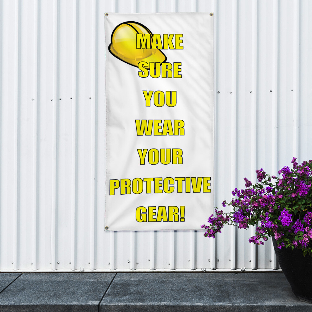Vertical Vinyl Banner Multiple Sizes Outdoor Weatherproof Industrial Yard Signs