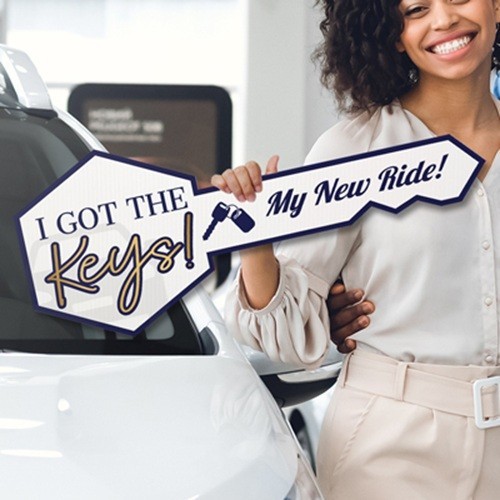 Car Dealership Celebration Sign 24 x 10 Inch Photo Prop Auto Sales Real Estate