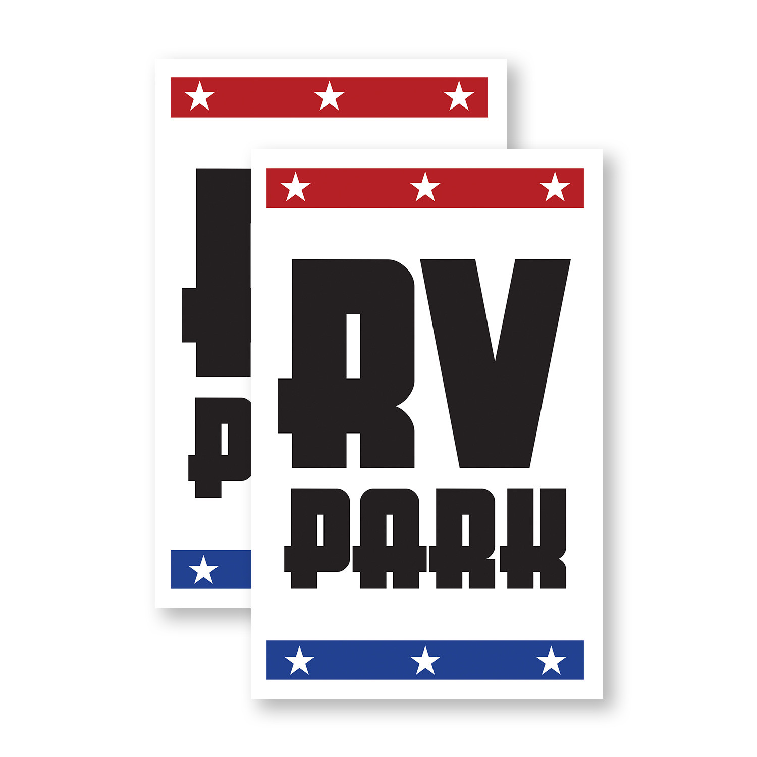 RV Park Heavy Duty A-Frame Sidewalk Sign Outdoor Adventures Camping Sites Clear