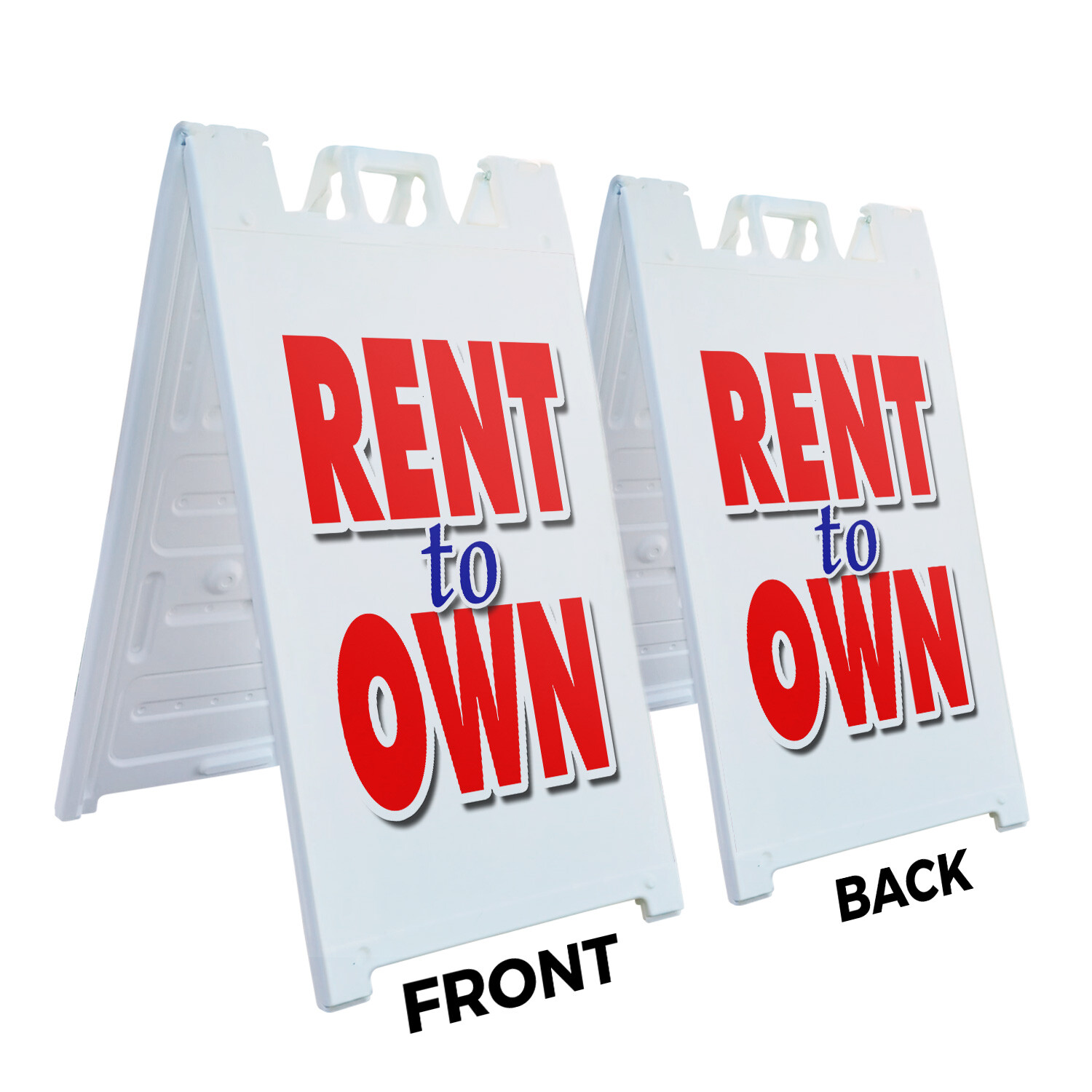 A-frame Sidewalk Rent To Own 24″ x 36″ Double Sided A-Frame Sidewalk Sign