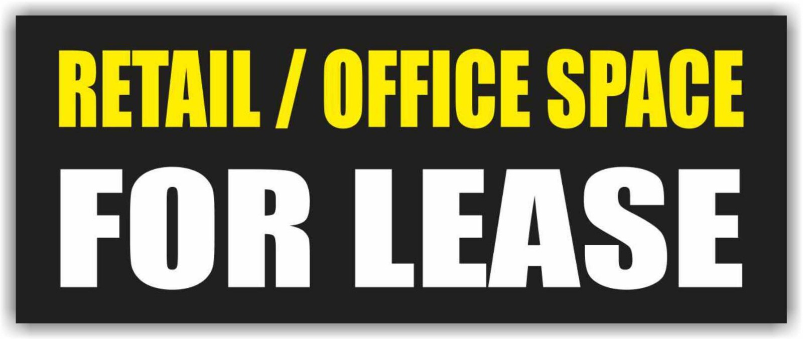 RETAIL OFFICE SPACE FOR LEASE Advertising Banner Vinyl Mesh Sign leasing realtor