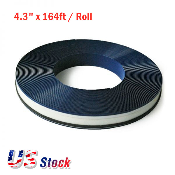 USA Black Aluminum Trim Cap with PC & Foam (Channelume), 4.3″x164ft / Roll