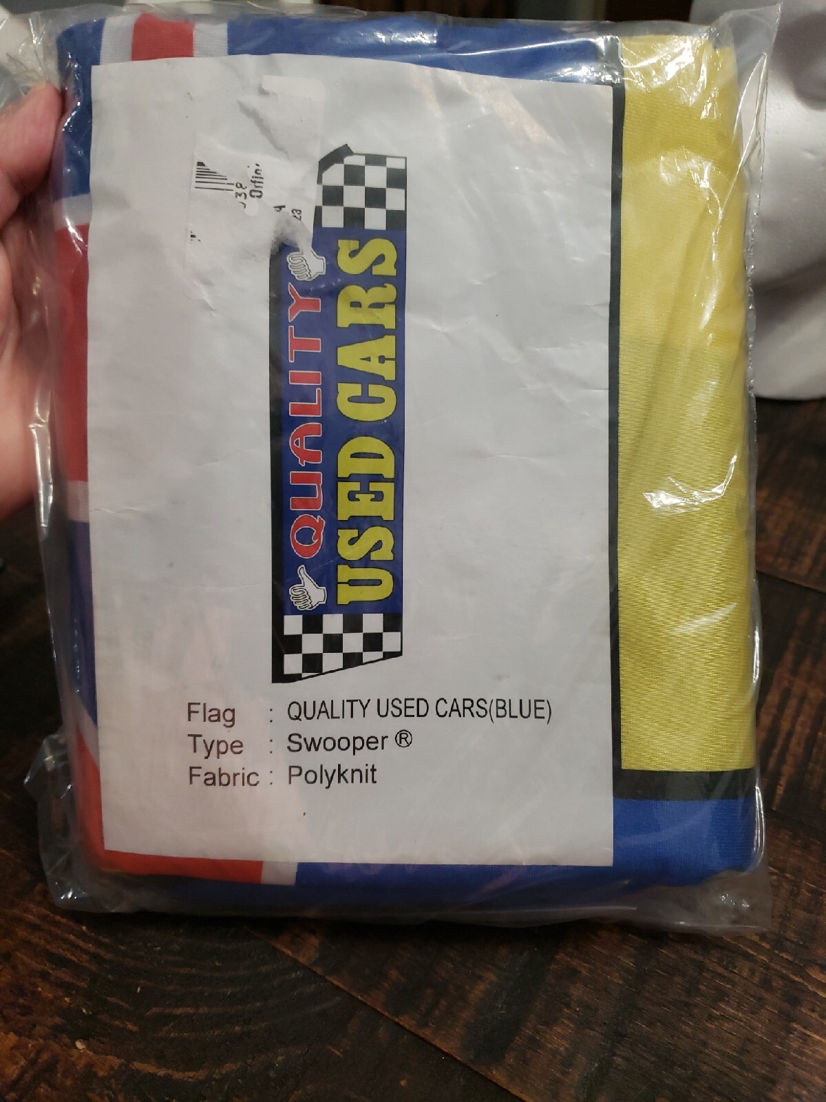 QUALITY USED CARS Windless Swooper Flag 2.5×11.5 Feather Banner Sign • New