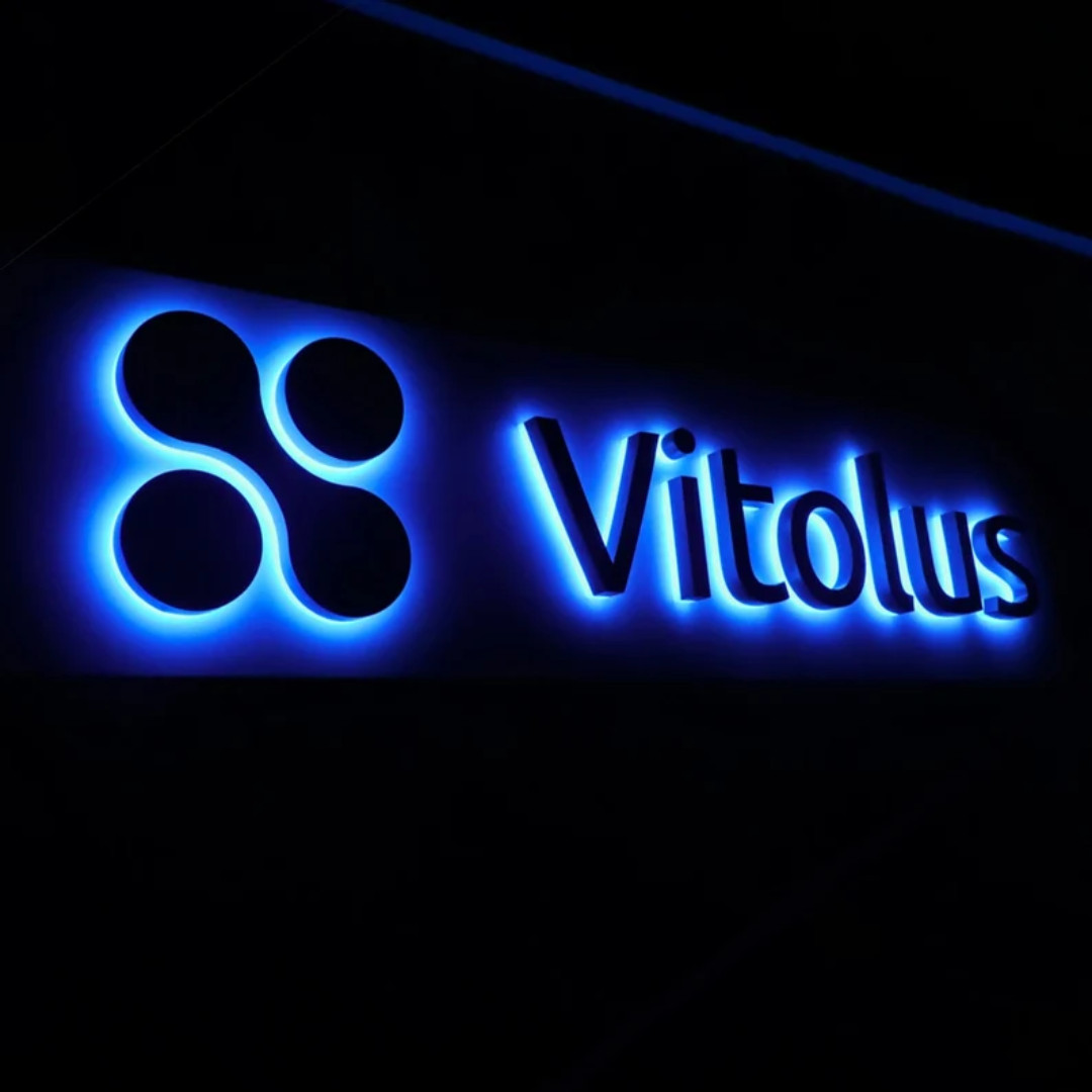 3D Metal Letter Signage LED Backlit Business Company Custom Logo Outdoor Signs