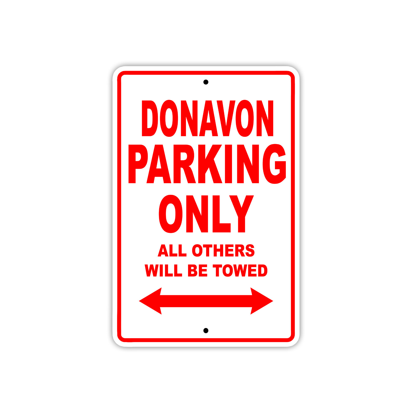 Donavon Parking Only Boat Ship Wall Art Notice Decor Novelty Aluminum Metal Sign