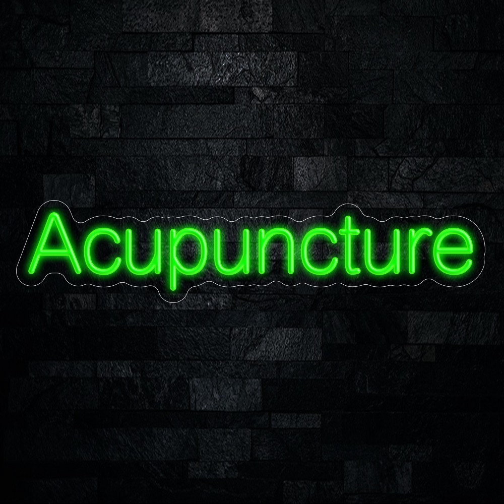 Acupuncture LED Neon Sign 27″L x 6″H #20033