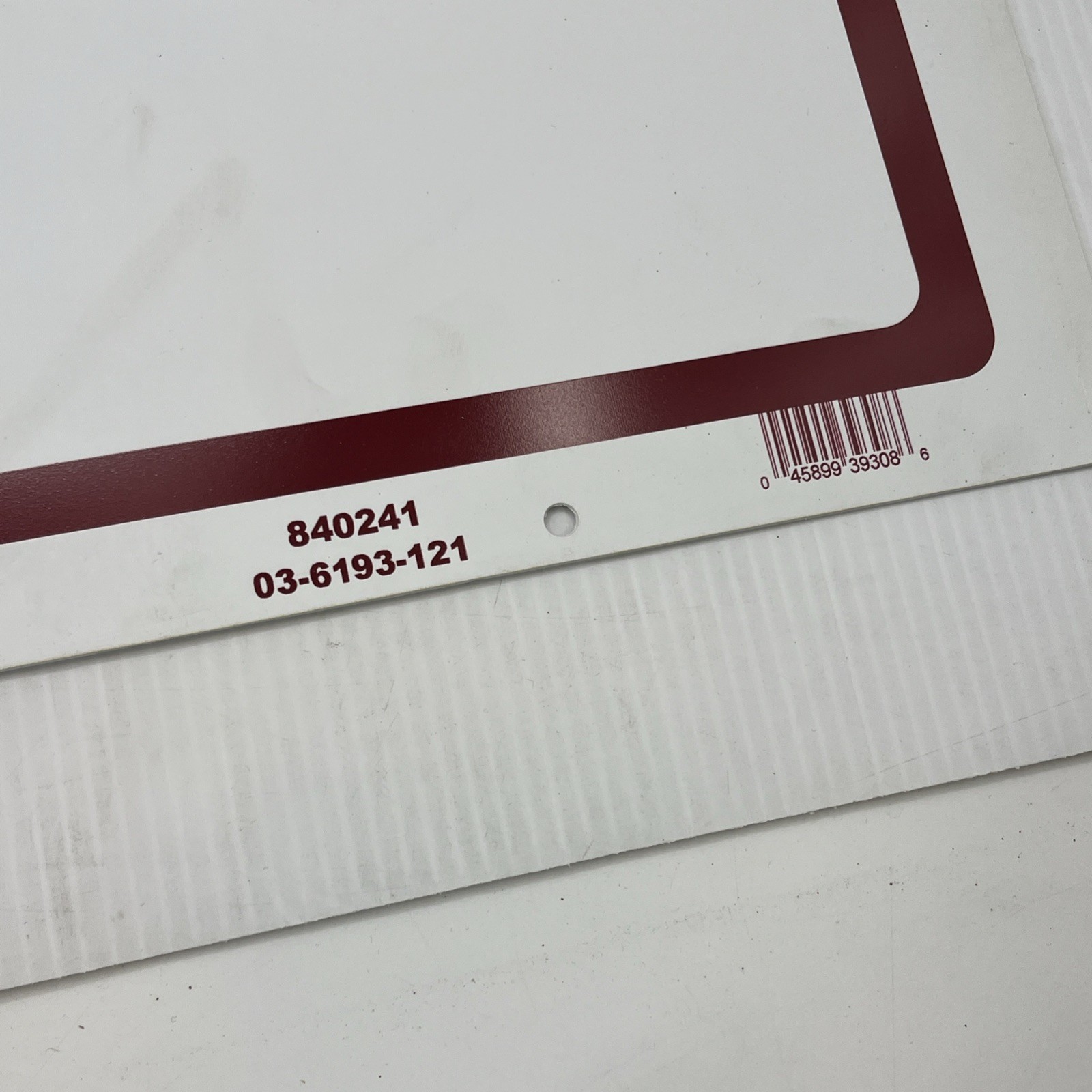 For Sale by Owner Sign, Plastic, Red/White, 18” x 24” 840241. {C7}.