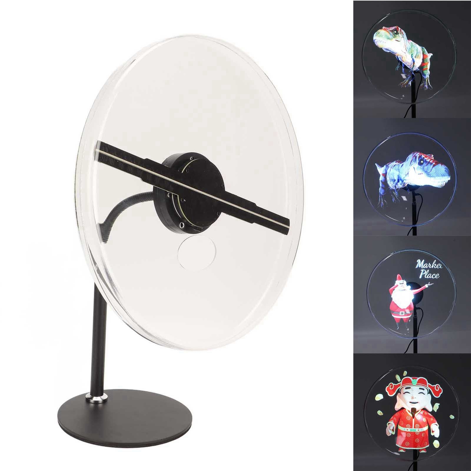 Holographic Advertising Projector 256×1024 176 Degree Visual Angle 256 LED FJDZ