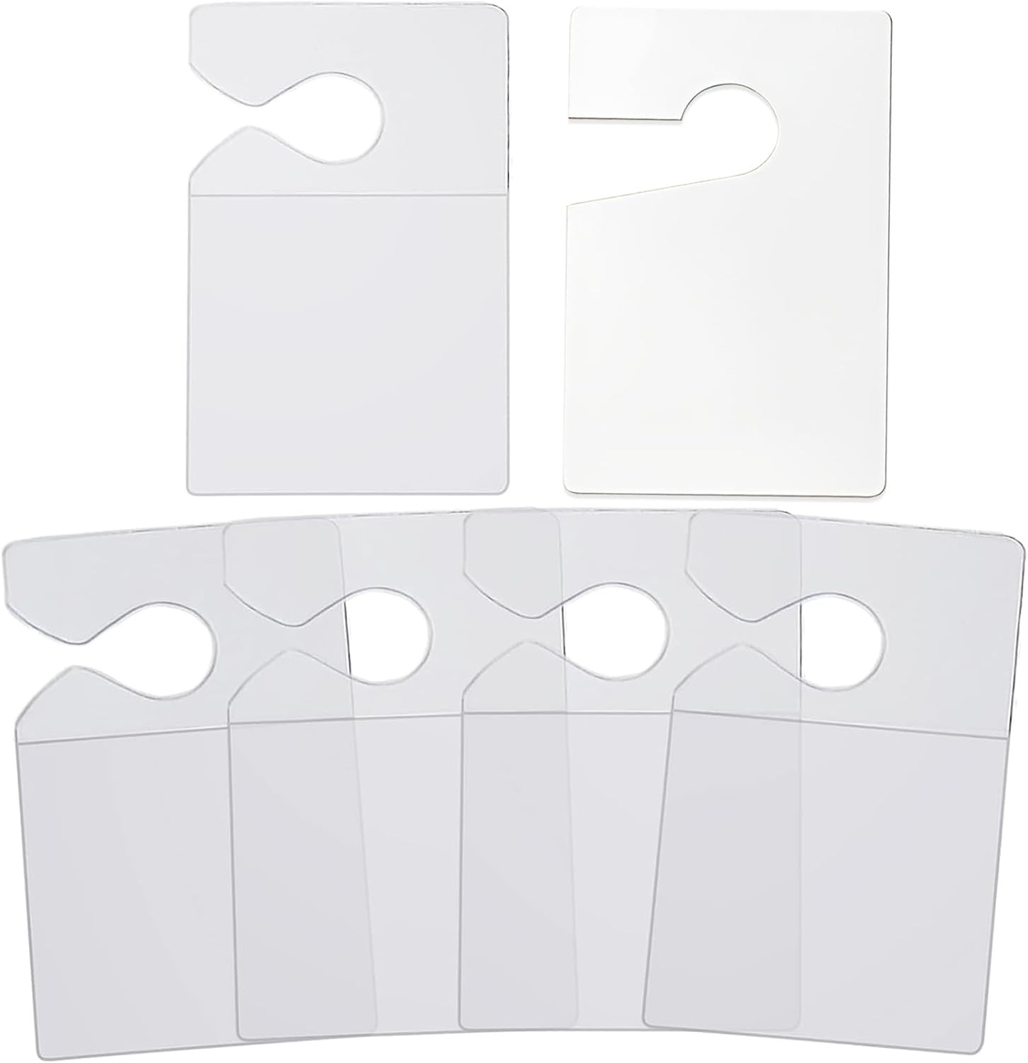 Clear Parking Permit Holder, Car Vertical Lot Pass Rear View 5 PCS