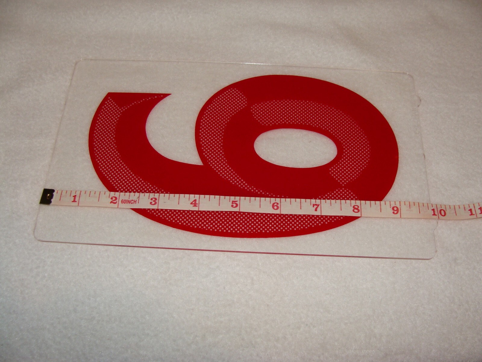 E-Z Change 8″ Marquee Sign Number 3-D Style Number “6” Used