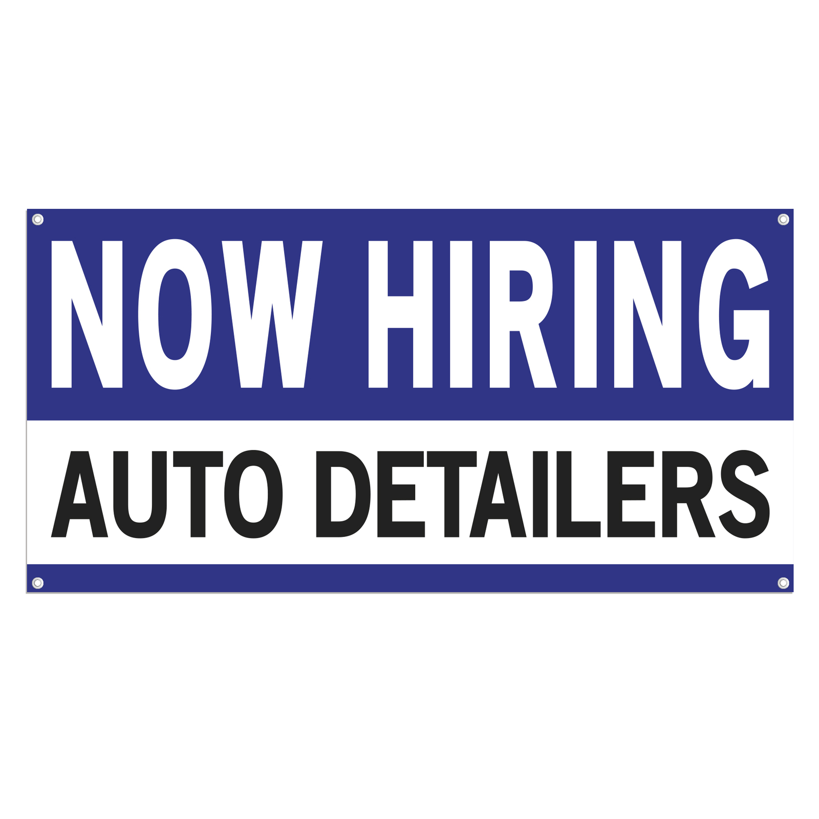 Now Hiring Auto Detailers 13 oz Heavy Duty Vinyl Banner Car Detailer Help Wanted