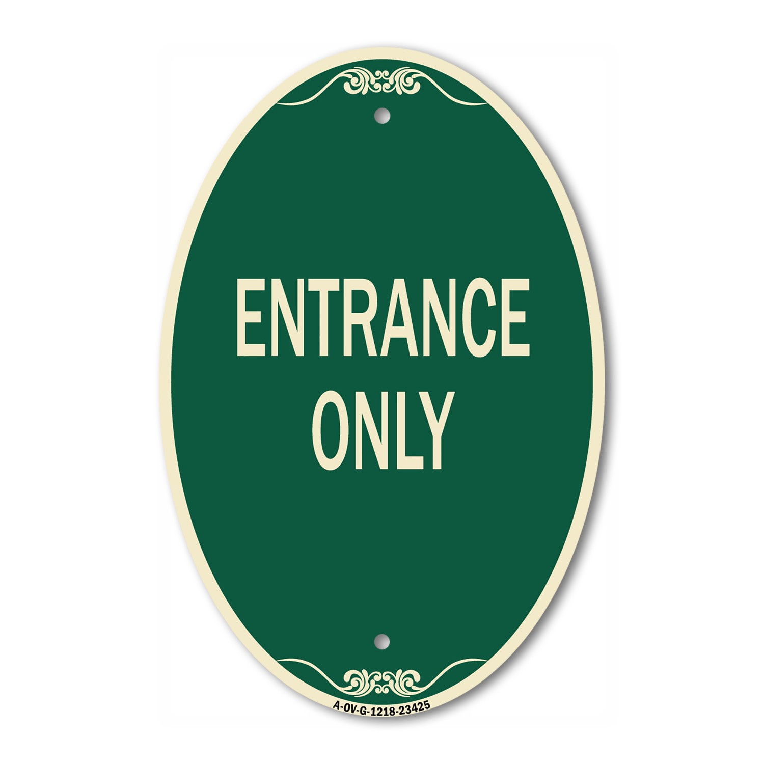 Designer Sign Parking Lot Sign Entrance Only 12″ x 18″ Metal Sign