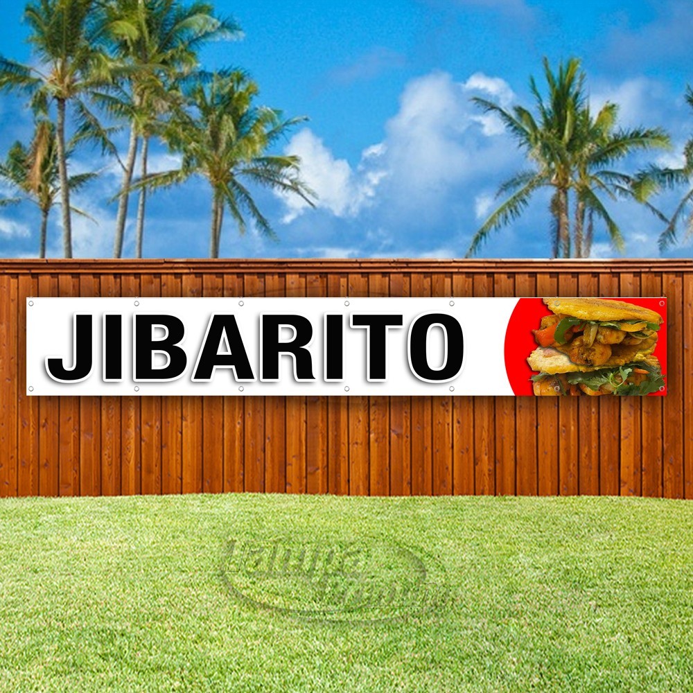 JIBARITO Advertising Puerto Rican Food Snack Vinyl Banner Flag Sign USA XL02214