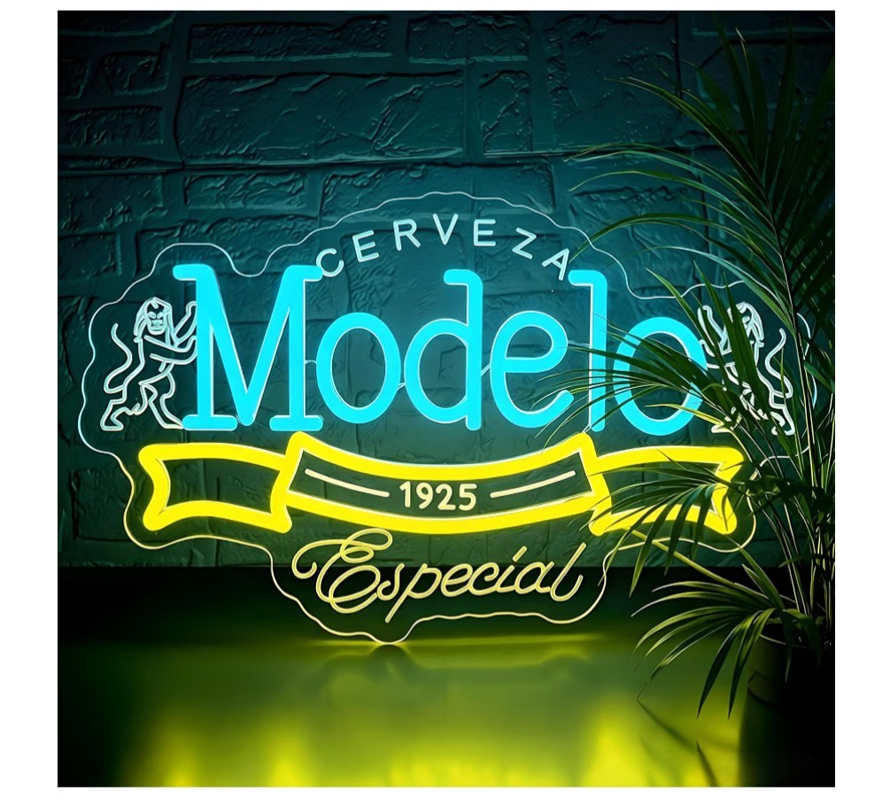 Beer Neon Sign for Wall Decor Dimmable Neon Light Up Sign Man Cave 16.53″x10.23″