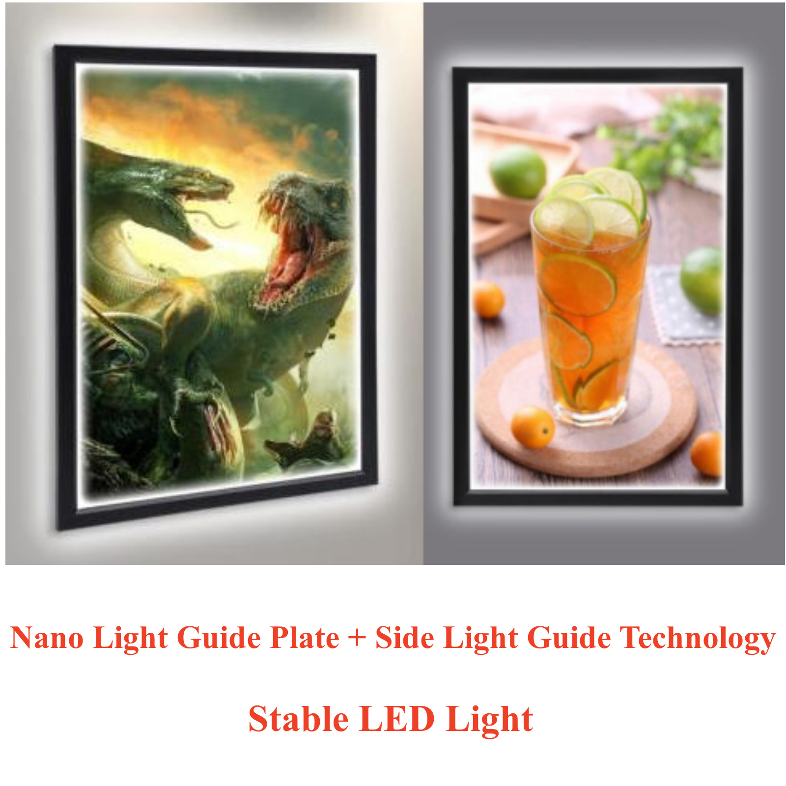 LED Light Box Movie Poster Display 24″x36″ Advertising Frame Store Wall Mount US