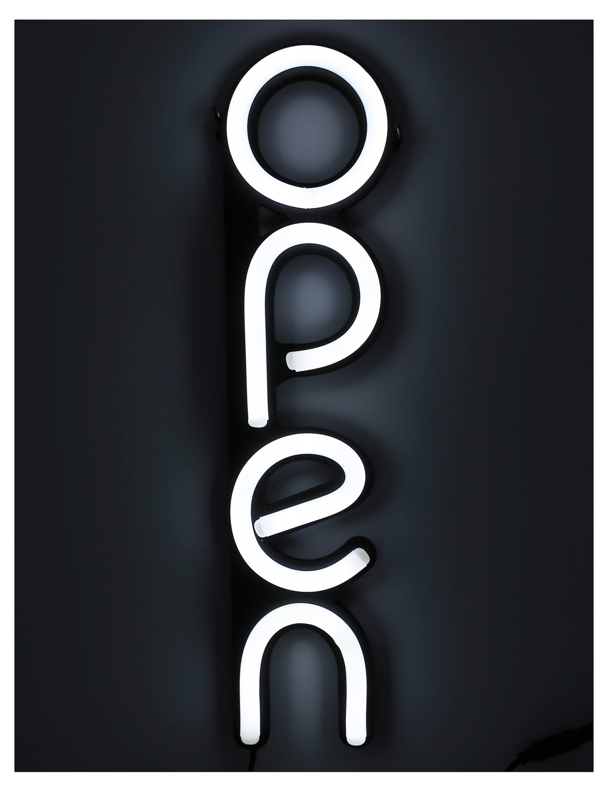 Open Signs for Business,LED Neon Sign,16×6 16×6 inches, Vertical White