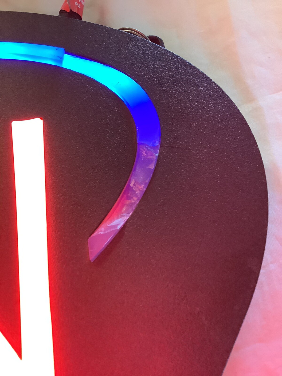 NEWON Led Lighted Red & Blue OPEN / CLOSED SIGN Business Hours partially works