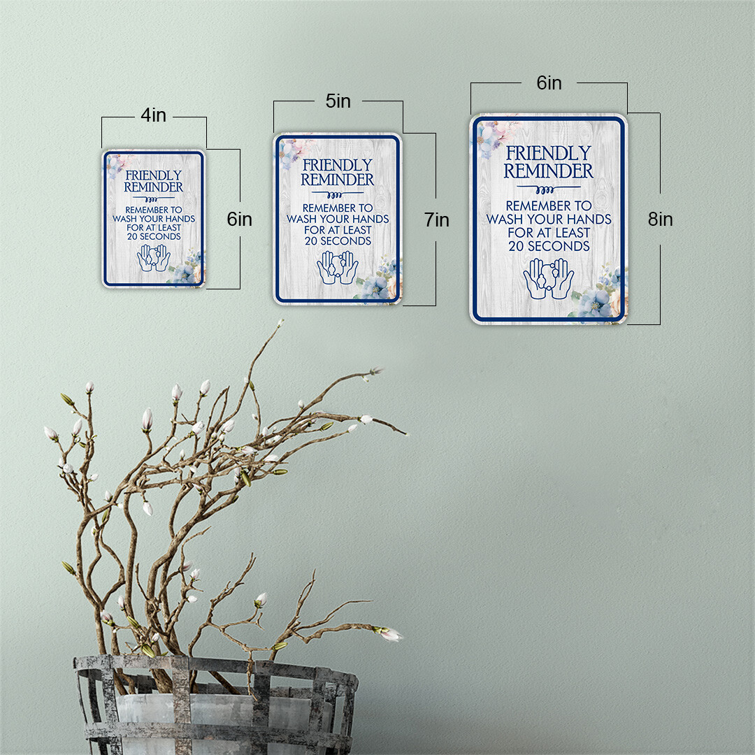 Classic Framed Plus Friendly Reminder Remember To Wash Your Hands…