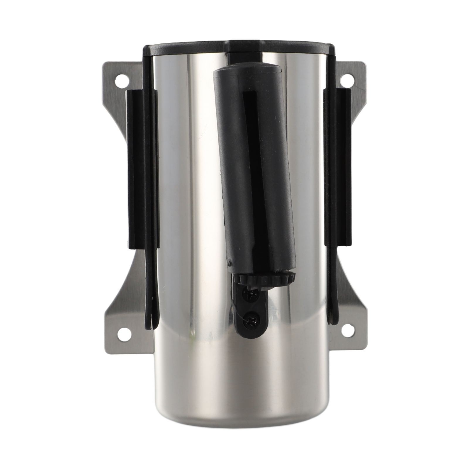 Crowd Control Stanchion with Retractable Tape and Stainless Steel Construction