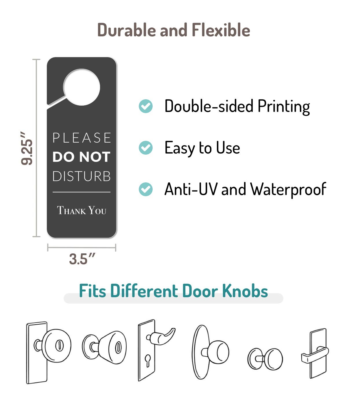 2 Pack Recording In Progress Please Do Not Disturb Sign Door Knob Hanger Sign