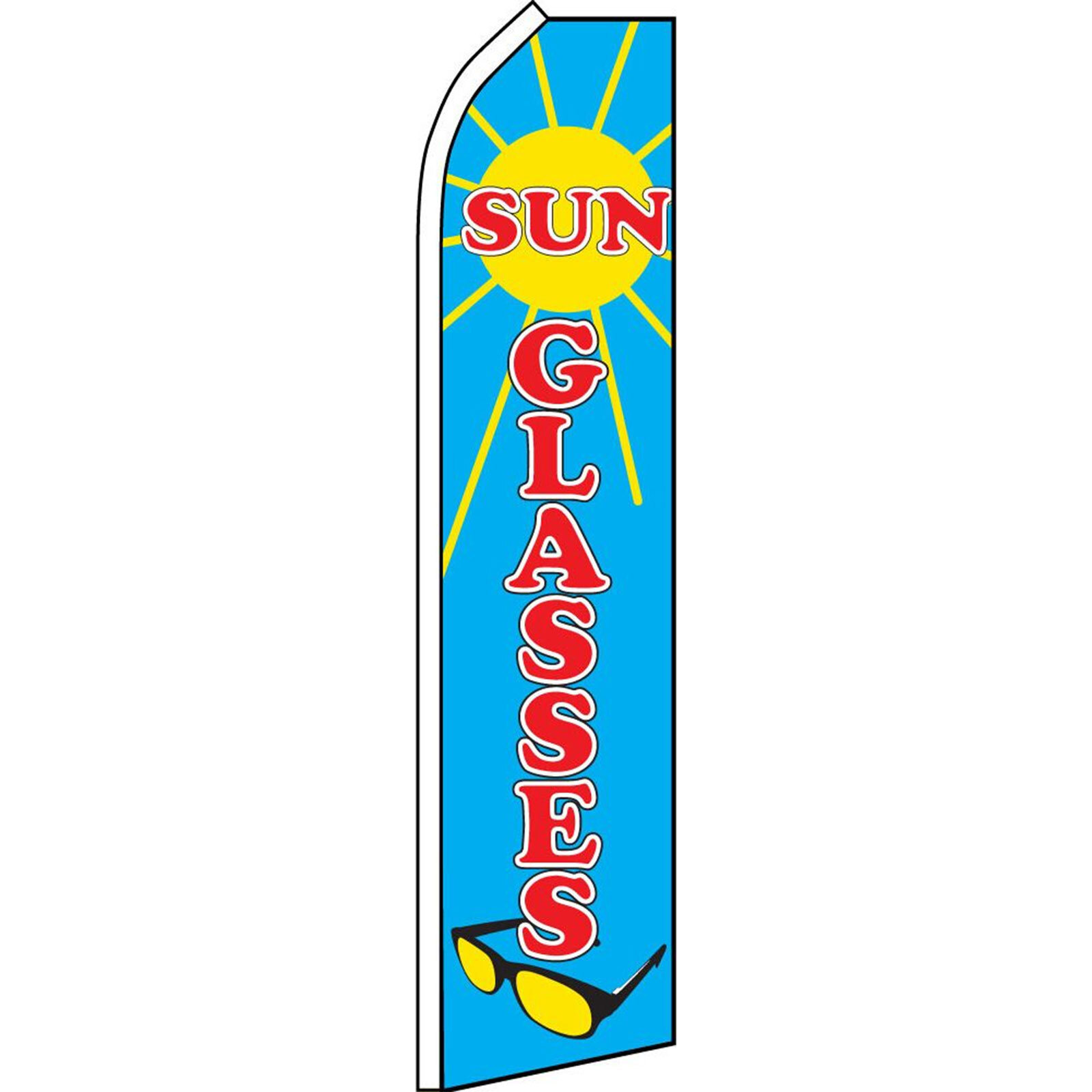 Sunglasses 2 1/2 ft X 11 1/2 ft Swooper Flag