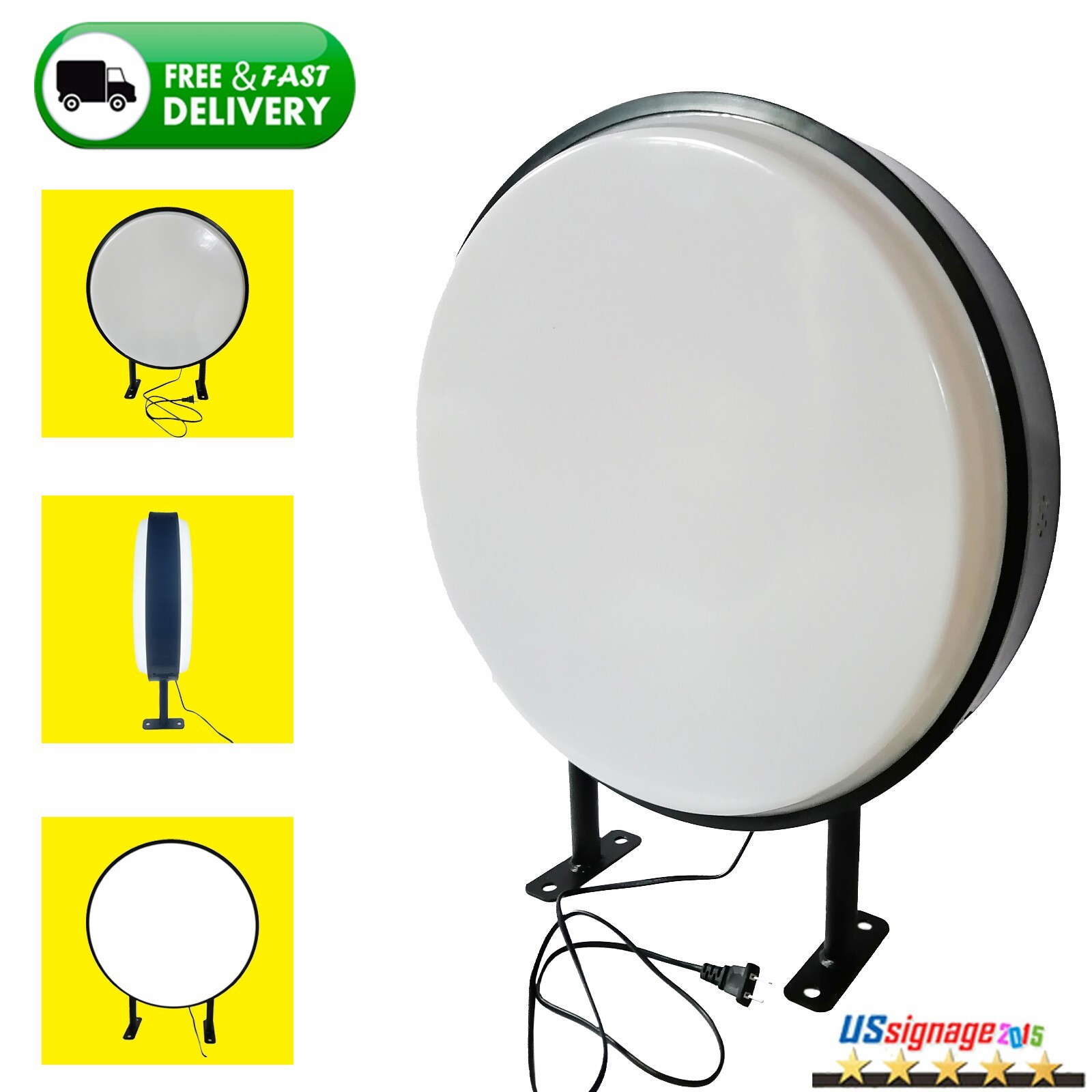 20″ LED Light Box Illuminated Advertising Projecting Light Waterproof Sign