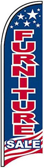 FURNITURE SALE – Windless Swooper Flag 2.5×11.5 ft Feather Banner Sign bb