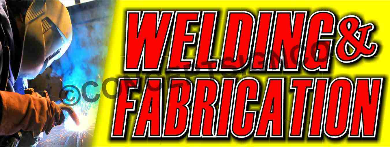 3’x8′ WELDING & FABRICATION BANNER LARGE Outdoor Sign Auto Body Shop Repairs Big