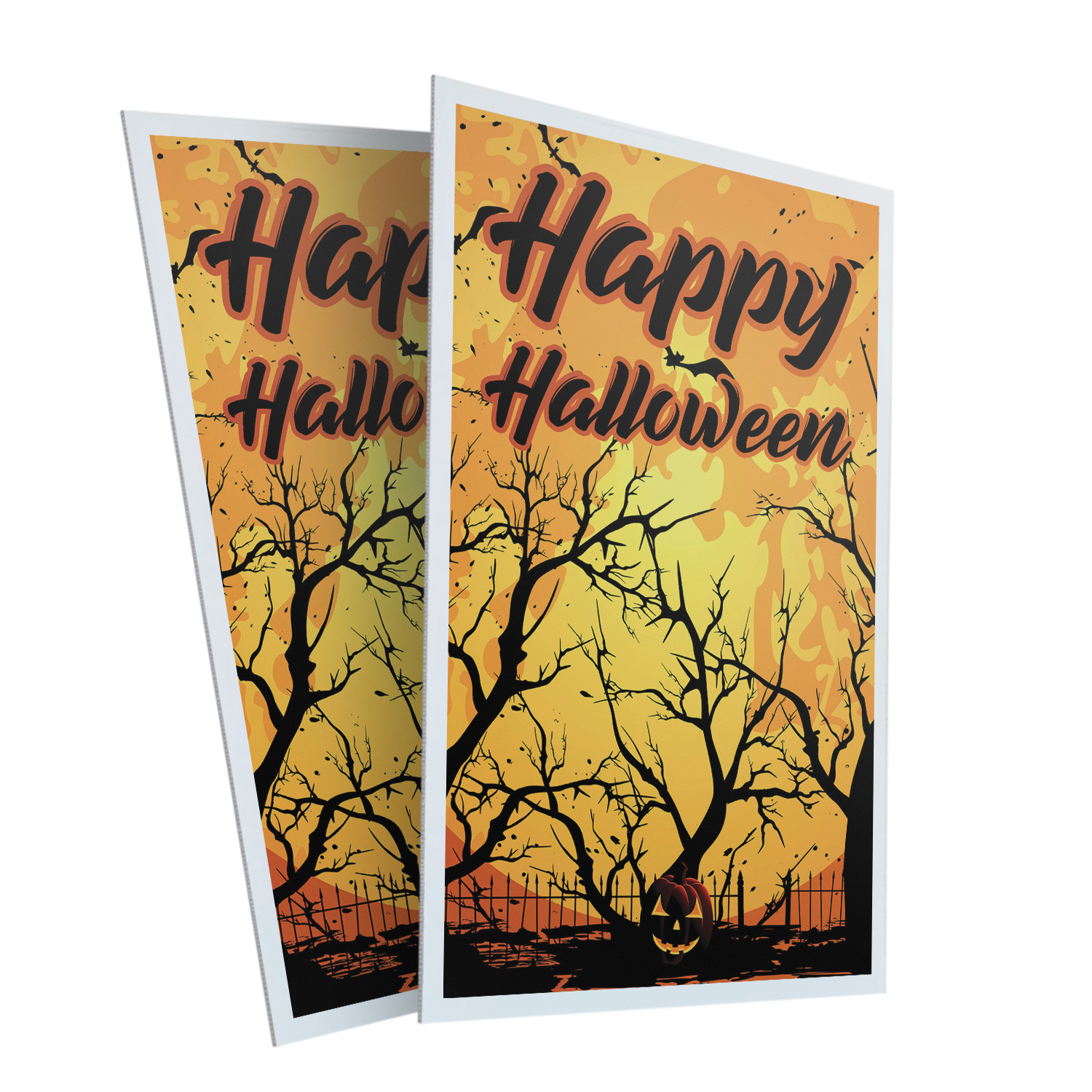 Happy Halloween Heavy Duty A-Frame Sidewalk Sign Seasonal Decor Festive Signage