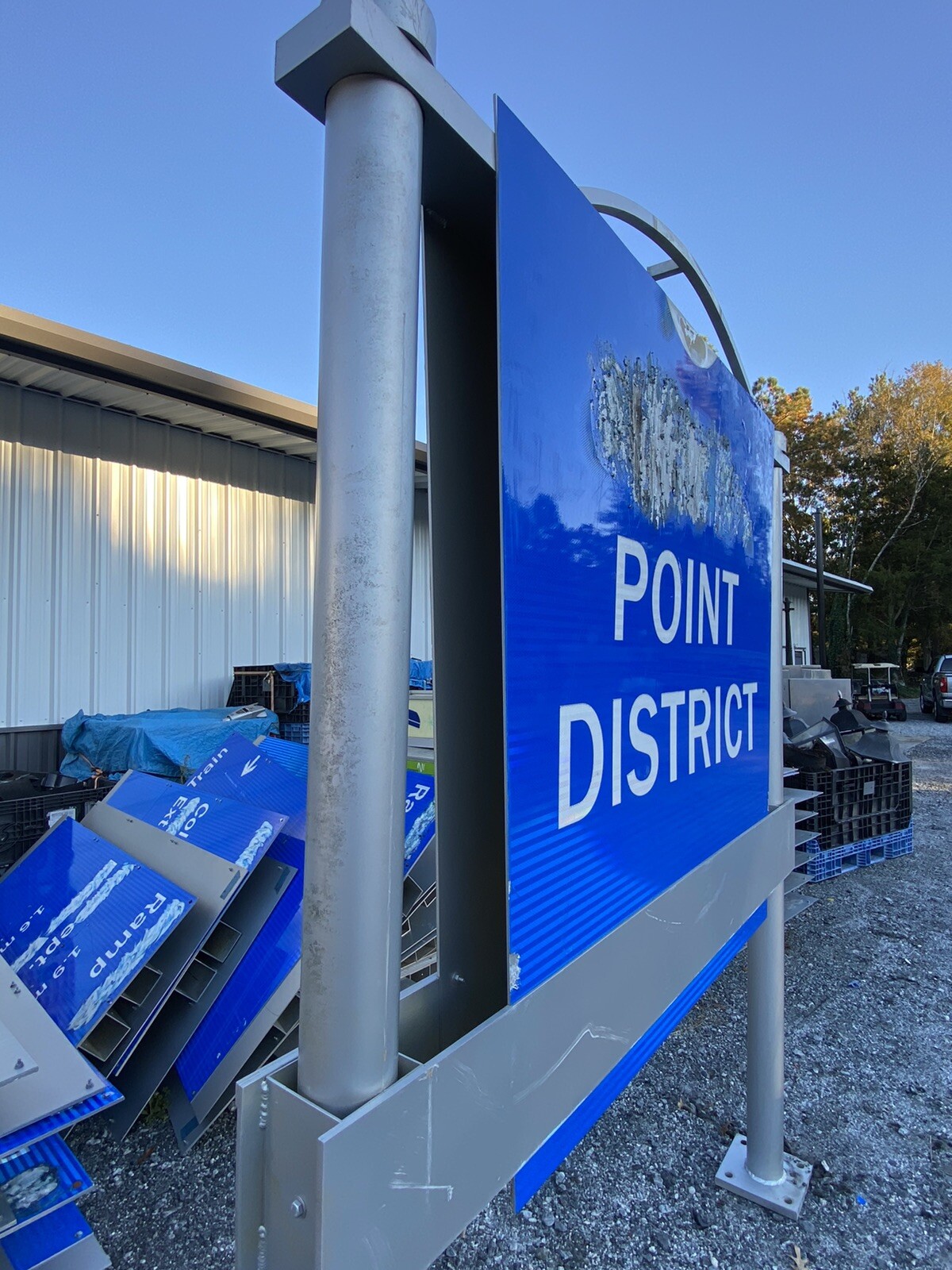 Double sided Aluminum SIGN & Pole sign, Decorative, Large