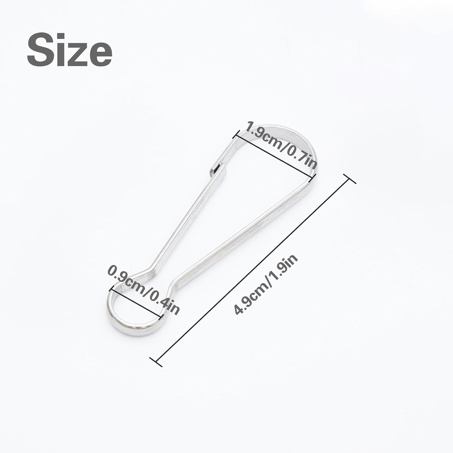 60 PCS Real Estate Sign Rider Clips 2 Inch Metal Hanging Real Estate Sign Clips