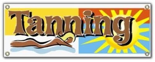 Tanning | Vinyl Banner w/ Grommets | 2.5’H x 8’W
