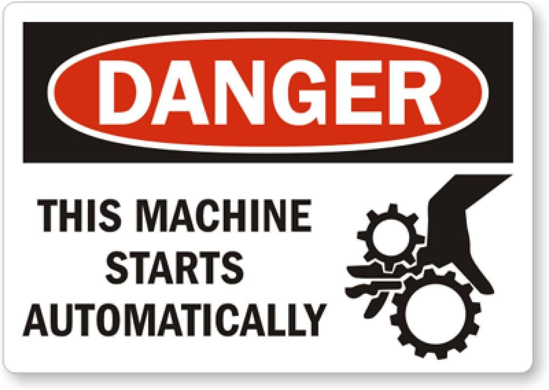 Aluminum Weatherproof Sign 8×12 Automatic Machine Vinyl Pre Drilled Holes