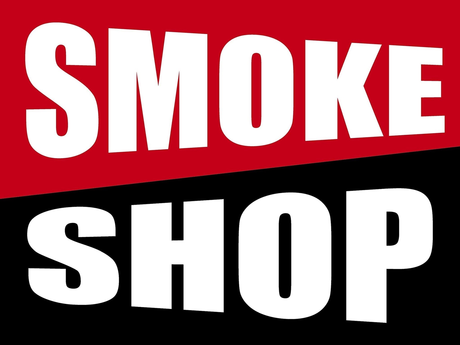 Smoke Shop | Sidewalk Yard Sign with Metal Stakes | 24″w x 18″h