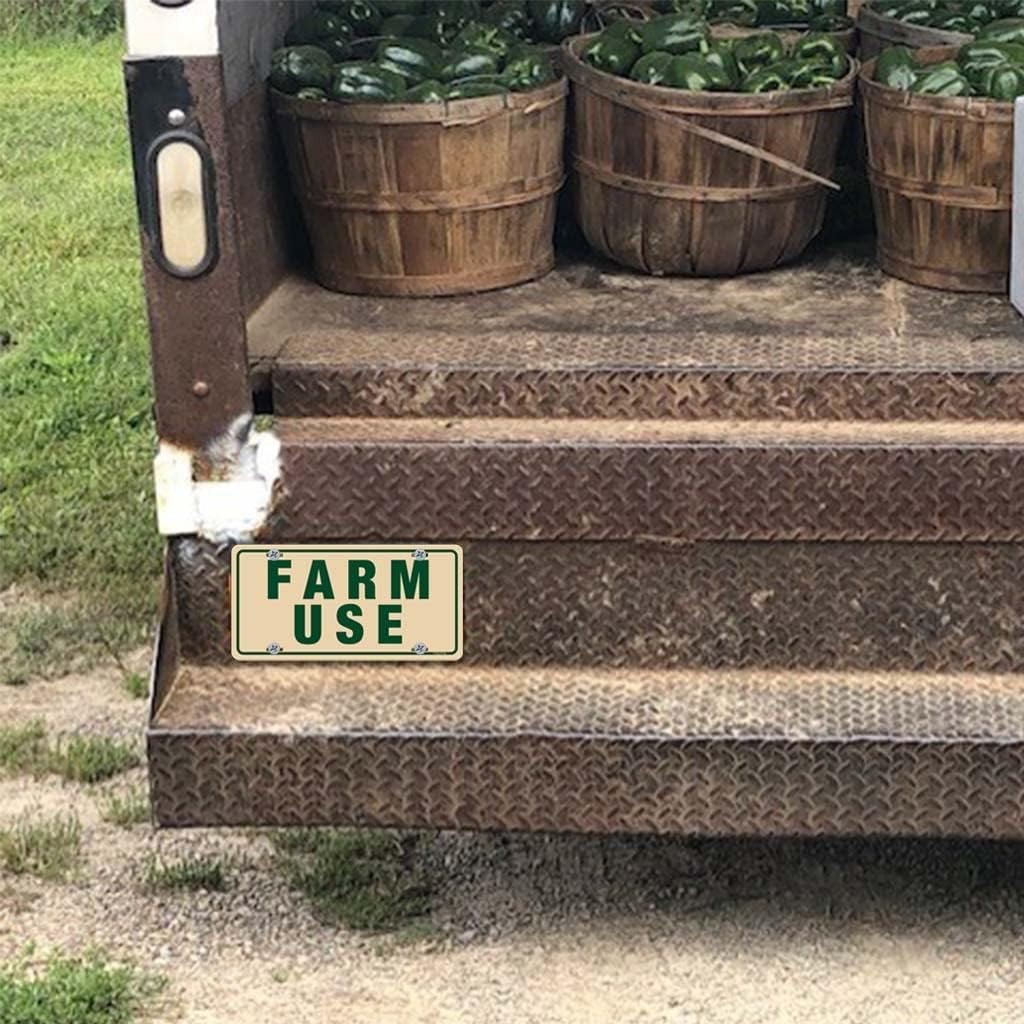 2 Pack Farm Use Id Tag Signs 12 x 6 Inches Metal Farm Signs Reflective Sturdy…