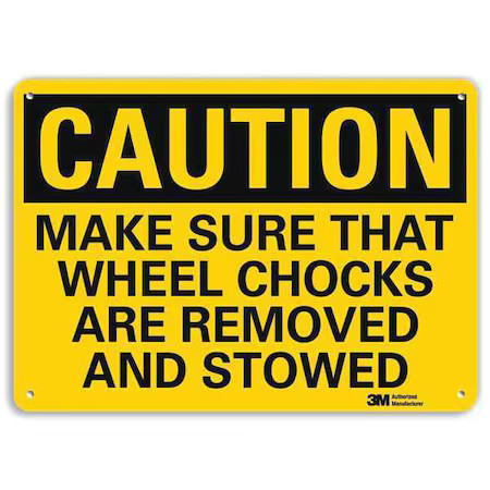 Lyle U4-1524-Ra_14X10 Safety Sign, 10 In Height, 14 In Width, Aluminum,