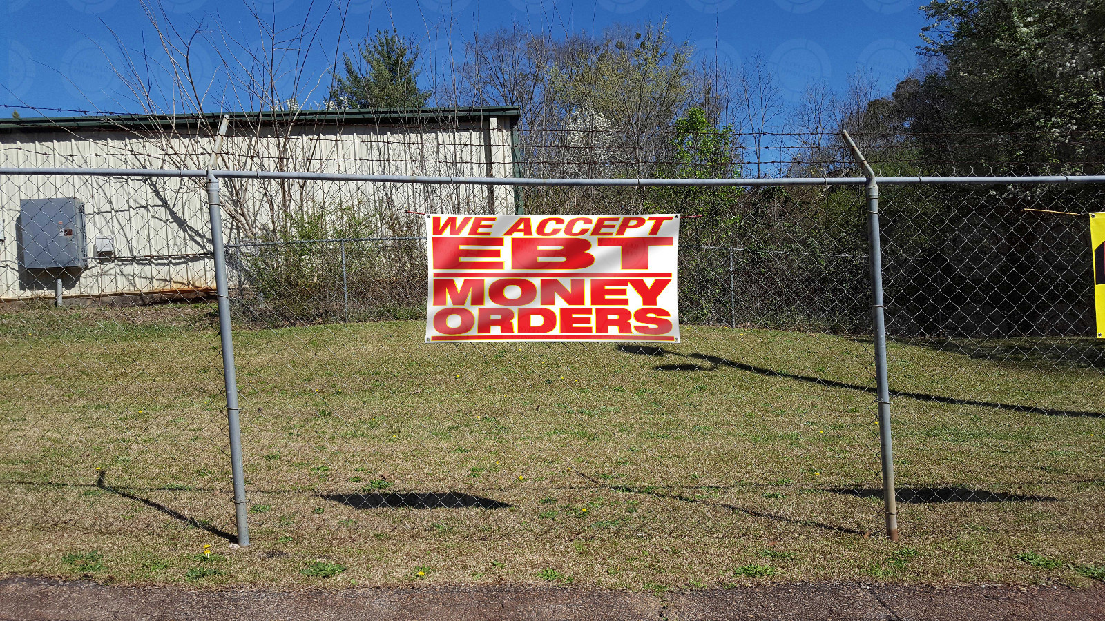 WE ACCEPT EBT MONEY ORDERS Banner Sign Display Convenience Store Shop Food Mart