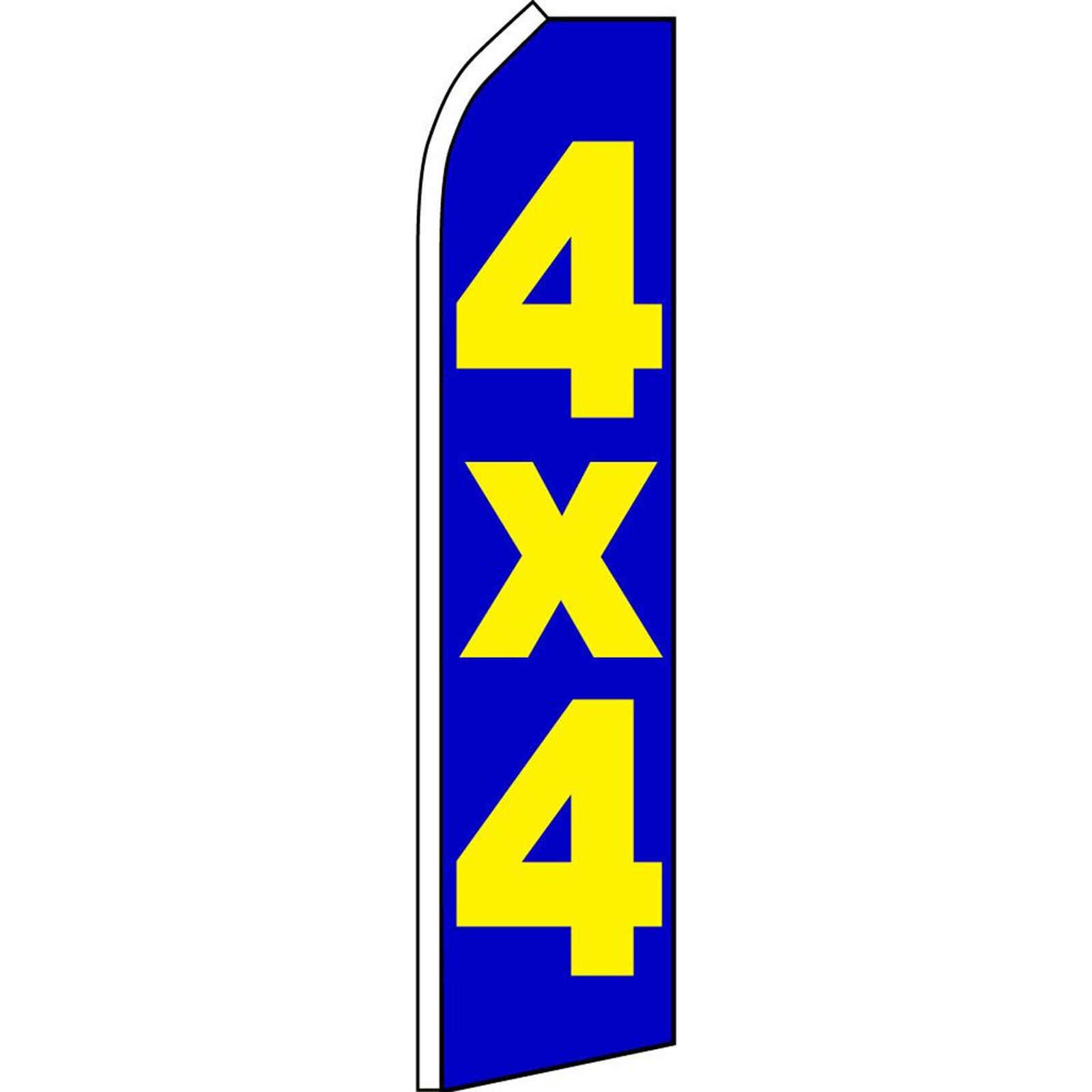 4X4 2 1/2 ft X 11 1/2 ft Swooper Flag