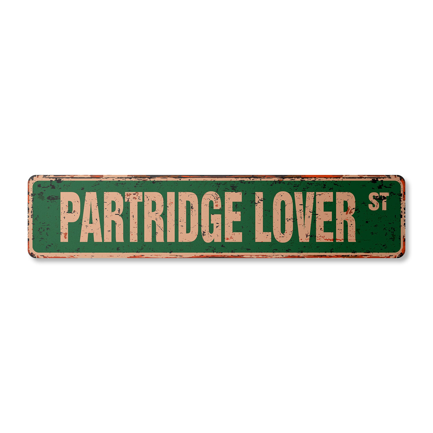 PARTRIDGE LOVER Vintage Street Sign bird series music wings quail Indoor Outdoor