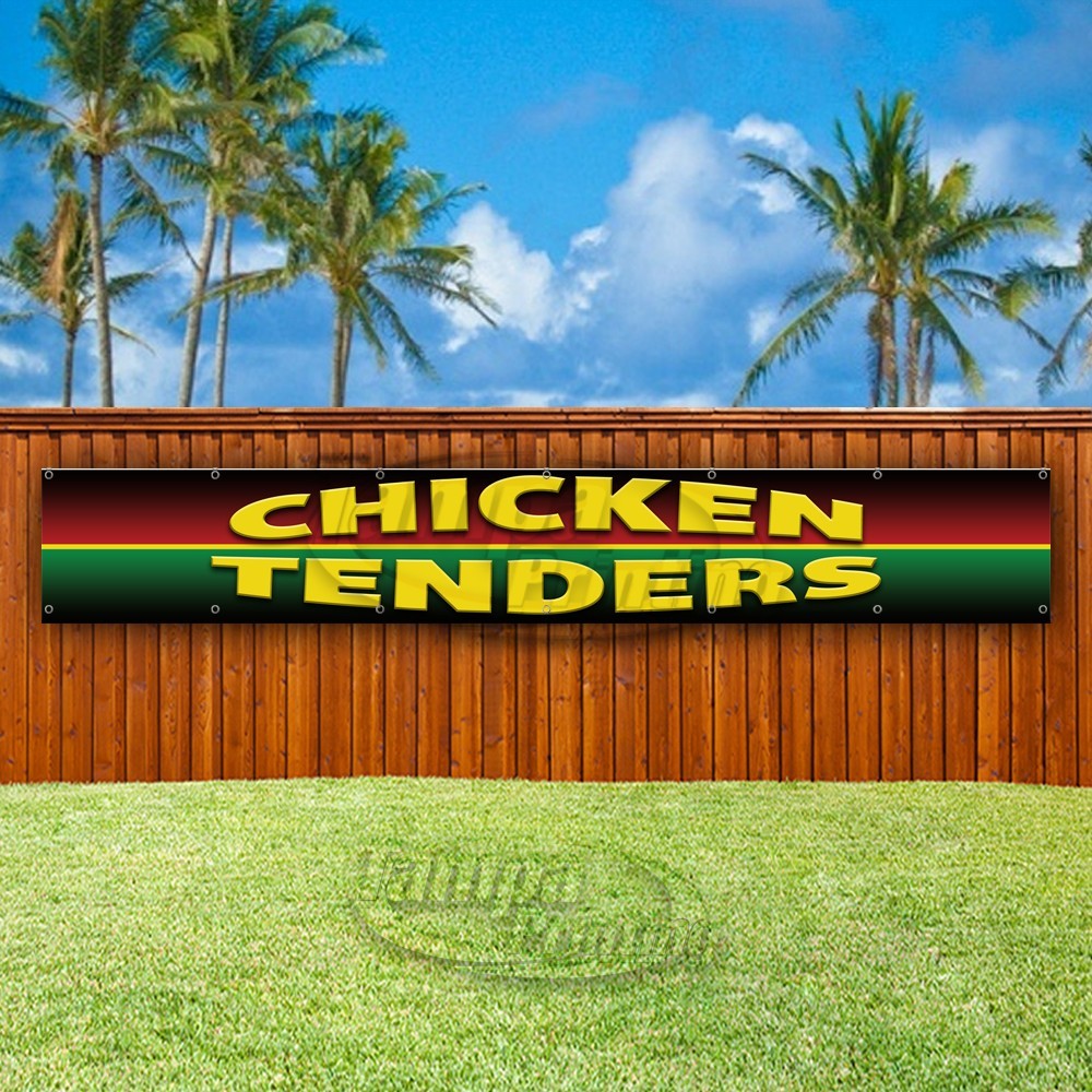 CHICKEN TENDERS Advertising Restaurant Food Vinyl Banner Flag Sign USA XL01544
