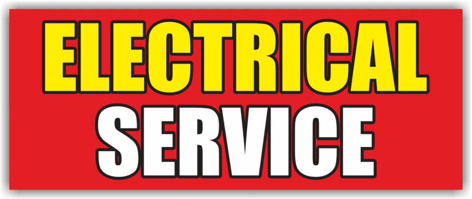 ELECTRICAL SERVICE Advertising Banner Vinyl Mesh Sign electrician check repair