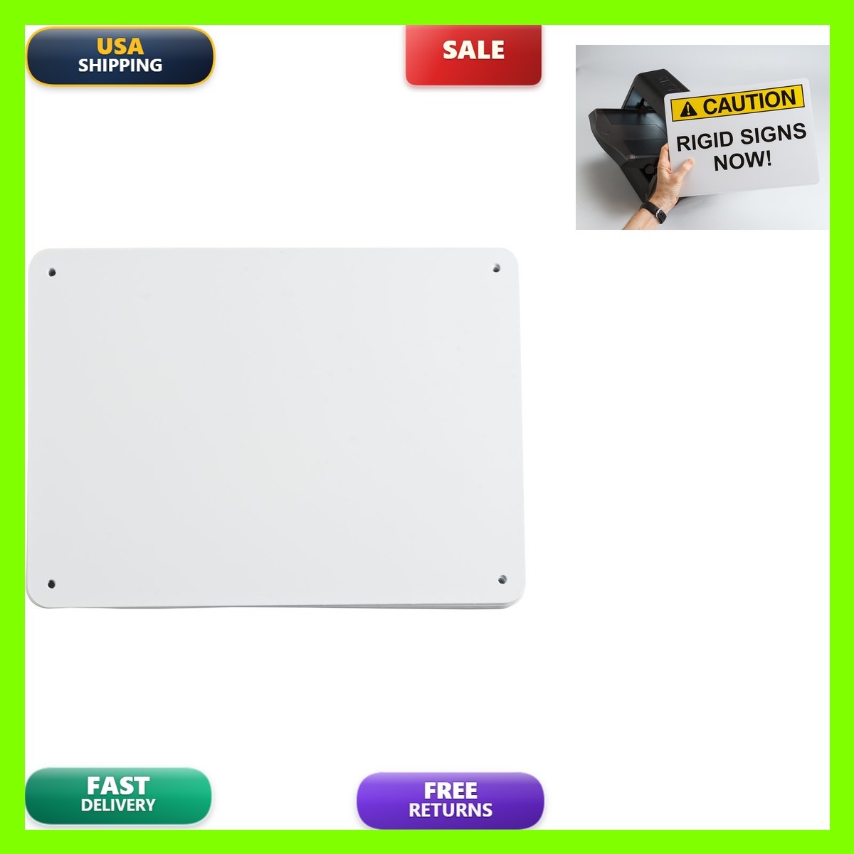 Brady 13635 B-555 Aluminum White Sign Blanks 10.25″ x 14.25″ (Pack of 10)