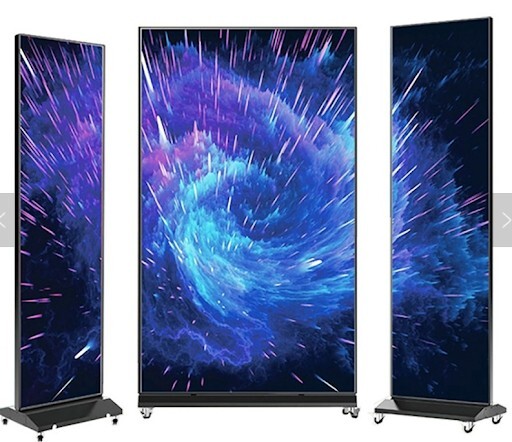 LED DIGITAL BANNER, 2FT X 6FT, STAND ALONE ON WHEELS, PROGRAM FROM CELL PH.