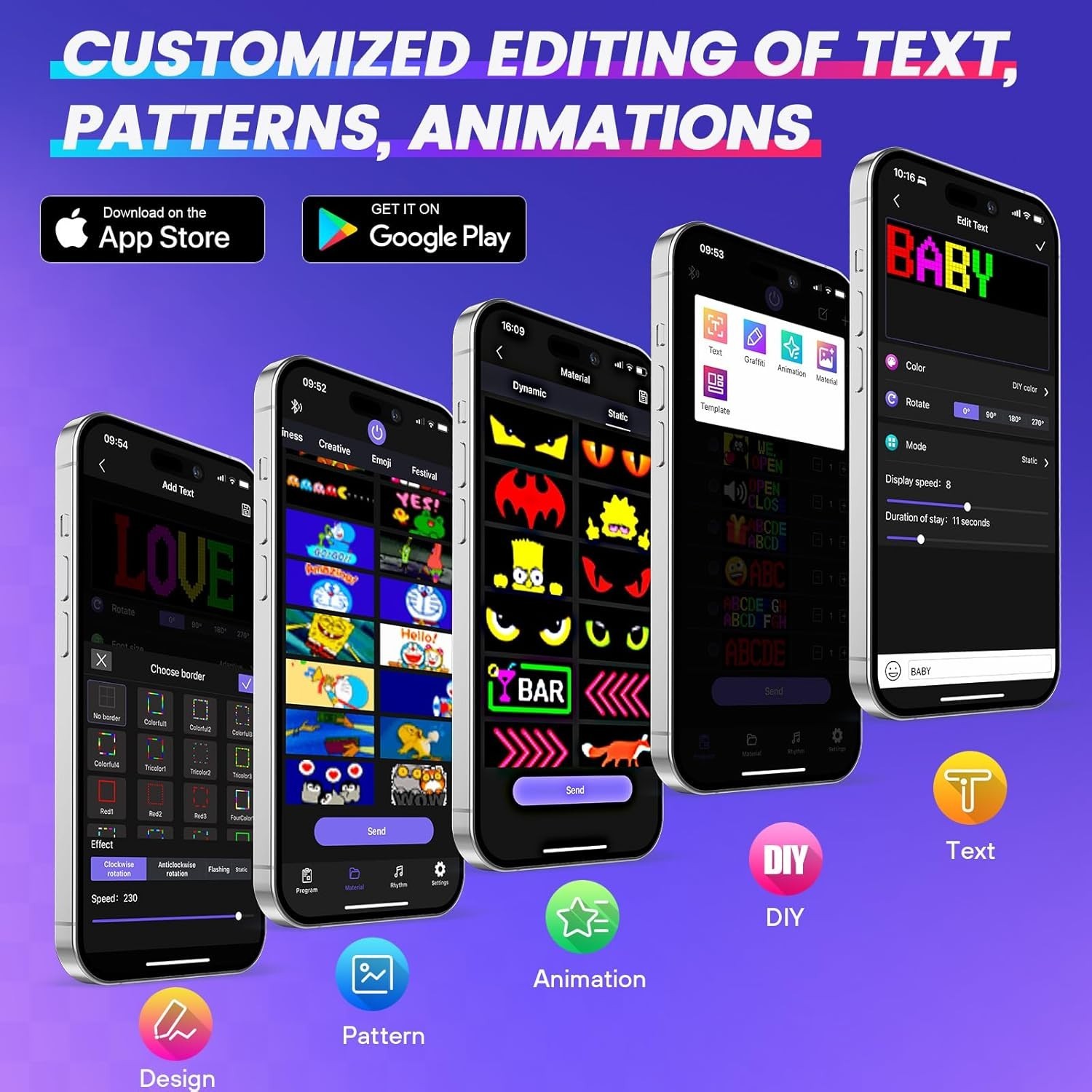 Bluetooth Controlled LED Sign – Custom Text, Pattern Display