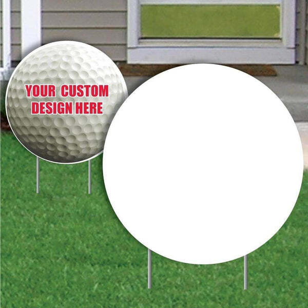 22″ Round Corrugated Plastic Yard Sign Blanks, 4mil thick, Various Color Options
