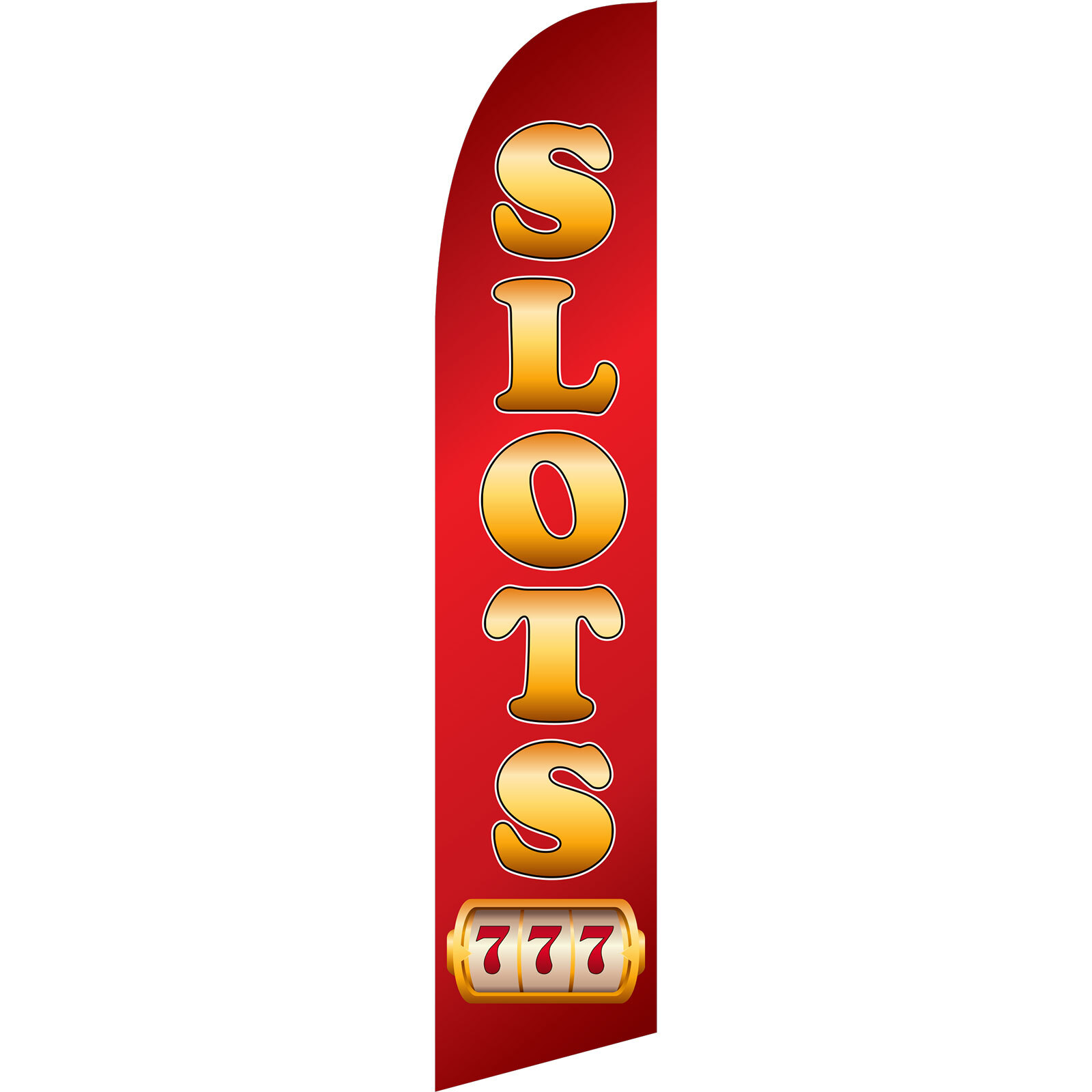 Slots Red 2 1/2 ft X 11 1/2 ft Swooper Flag